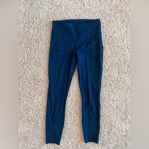 Lululemon Fast and Free HR 25" Night Diver Blue